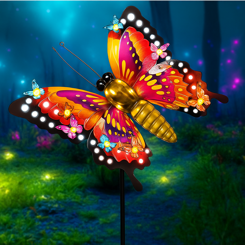 Butterfly Solar Garden Stake