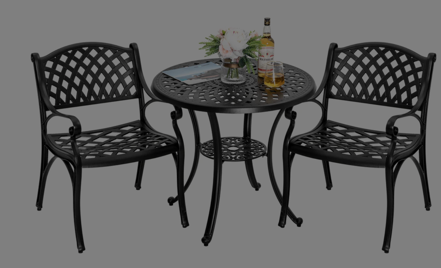 NUU GARDEN 3 Piece Bistro Set