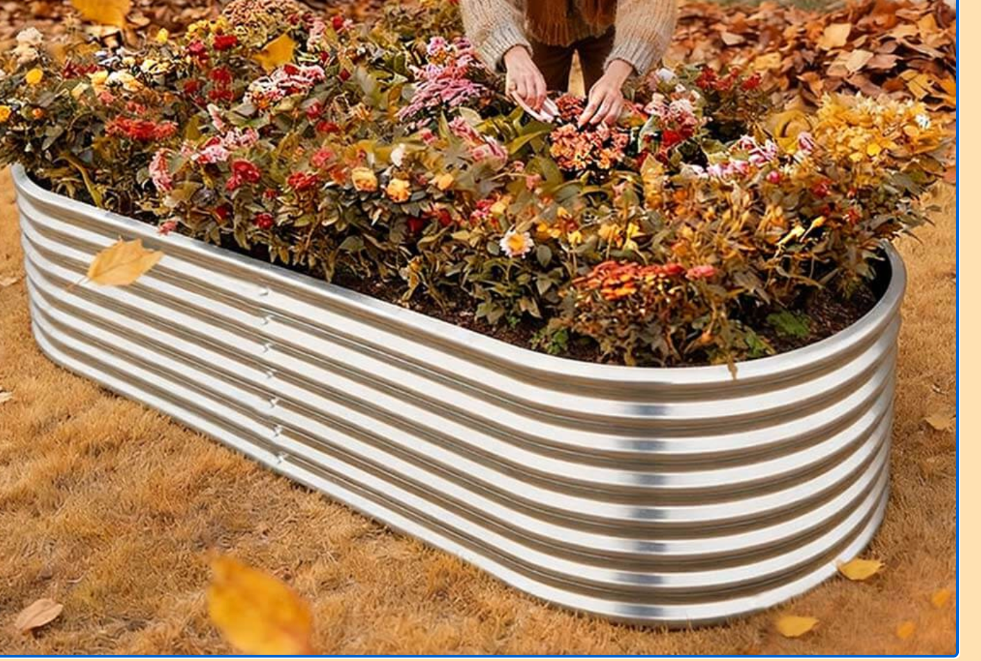 Land Guard Galvanized Raised Garden Bed Kit
