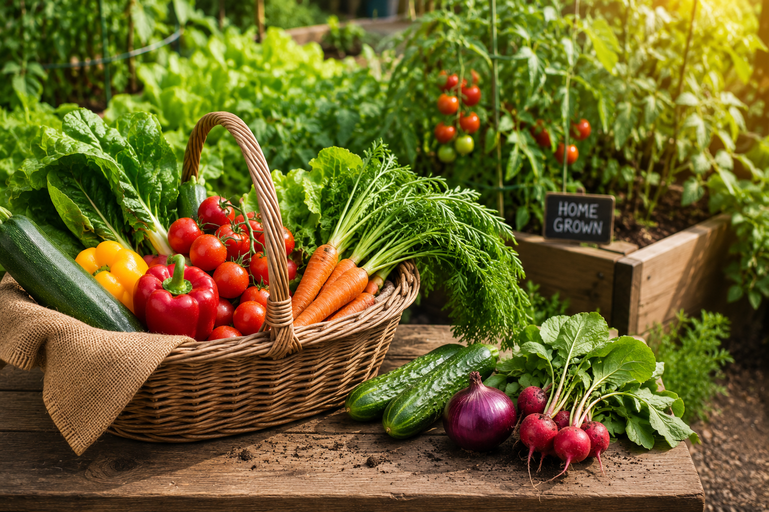 vegetable harvest image